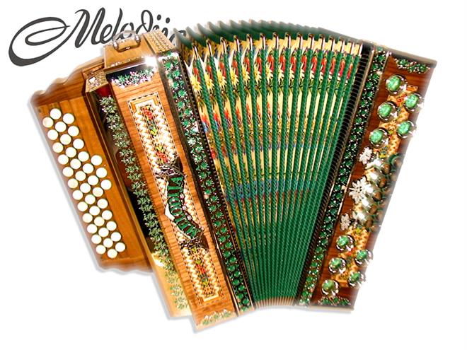 Melodija diatonična harmonika 38cm Super Dural