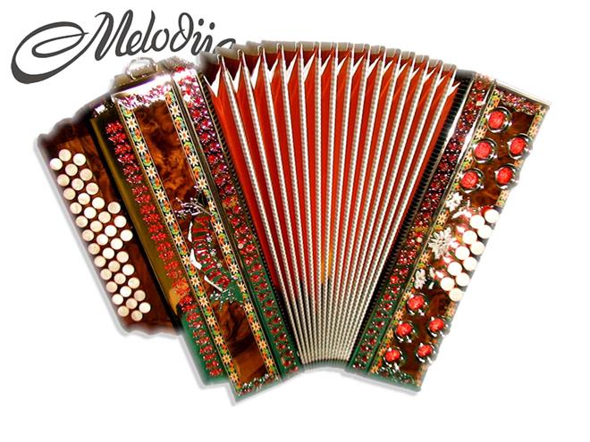 Melodija diatonična harmonika 38cm Super Dural