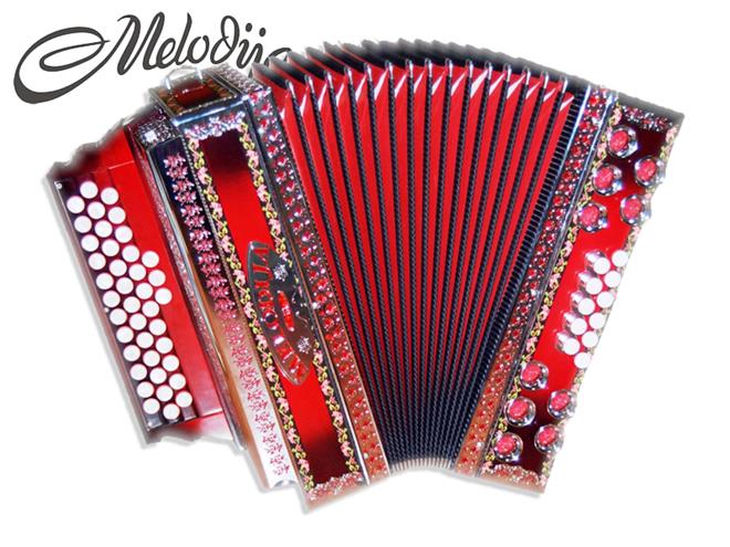 Melodija diatonična harmonika 38cm Super Dural