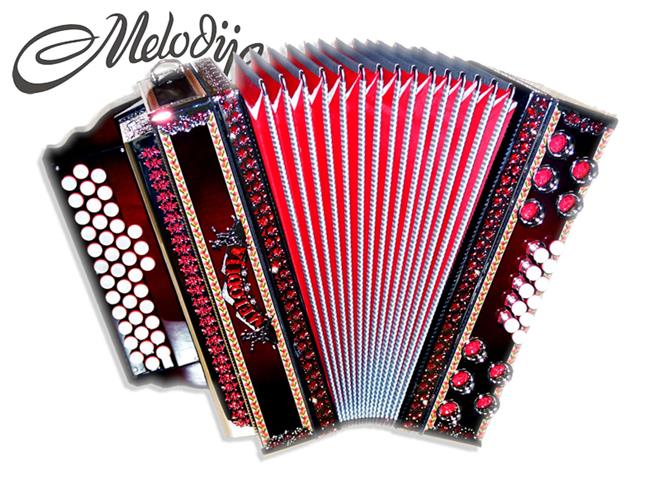 Melodija diatonična harmonika 38cm Super Dural