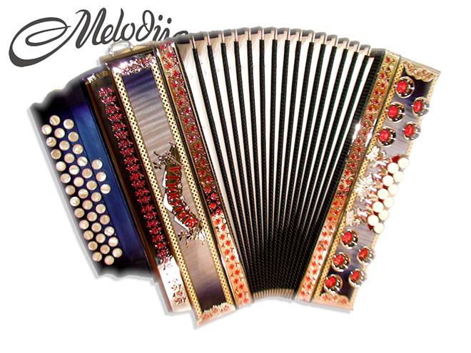 Melodija diatonična harmonika 38cm Super Dural