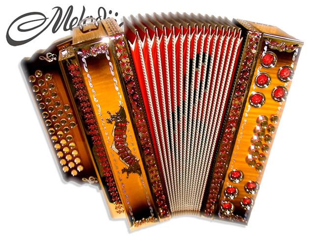 Melodija diatonična harmonika 38cm Super Dural