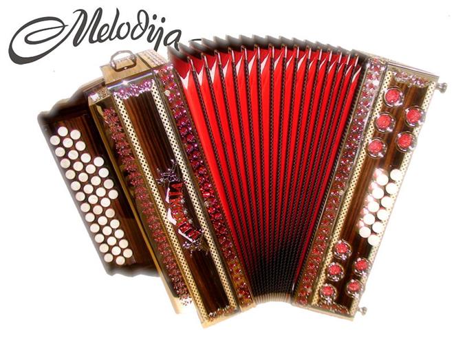 Melodija diatonična harmonika 38cm Super Dural