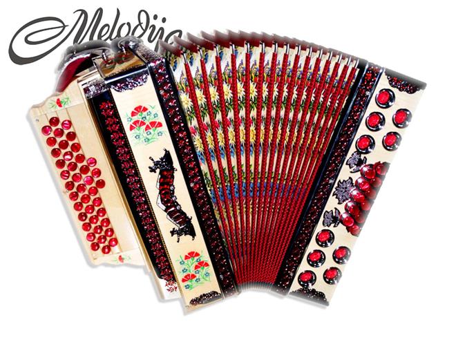 Melodija diatonična hamonika 38cm UNIKAT