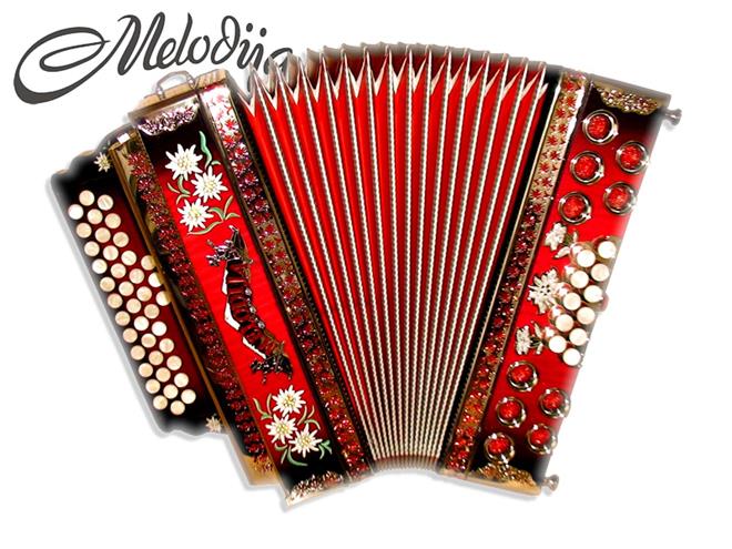 Melodija diatonična hamonika 38cm UNIKAT