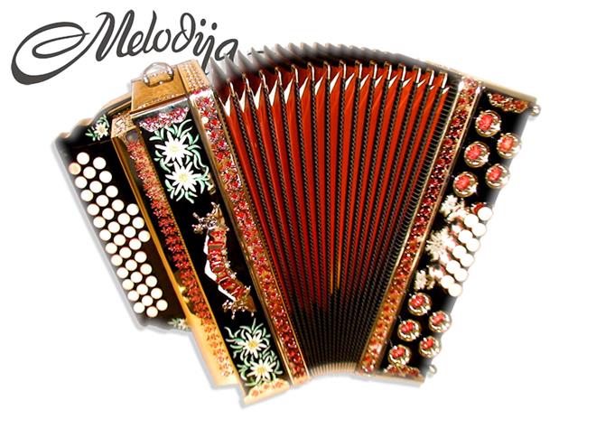 Melodija diatonična hamonika 38cm UNIKAT