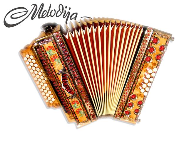 Melodija diatonična hamonika 38cm UNIKAT