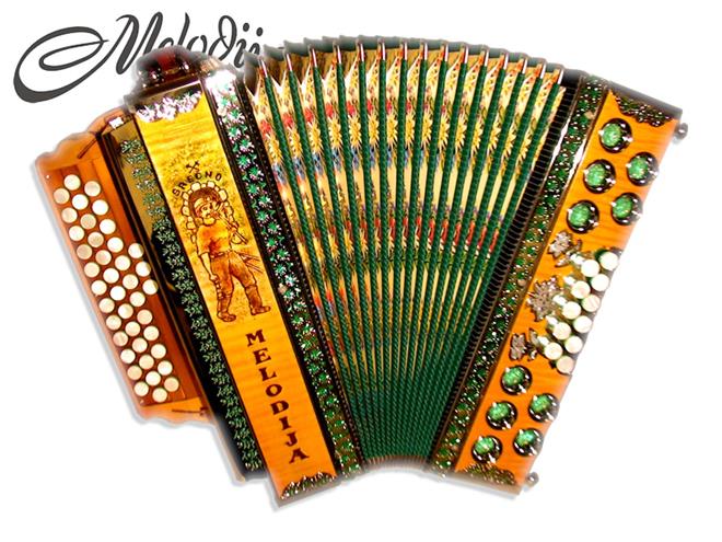 Melodija diatonična hamonika 38cm UNIKAT