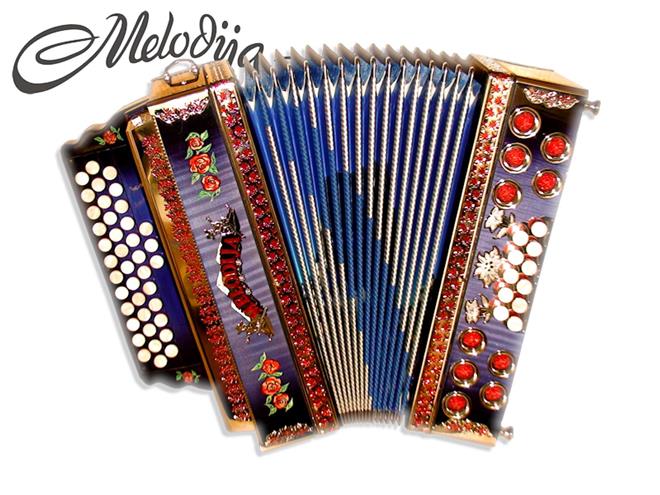 Melodija diatonična hamonika 38cm UNIKAT