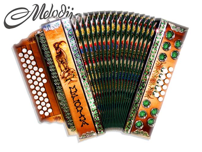 Melodija diatonična hamonika 38cm UNIKAT