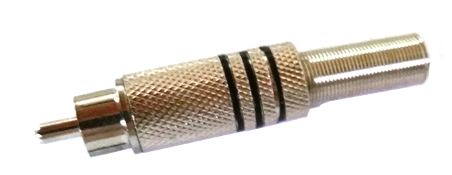 AH 7622BLK RCA konektor črn