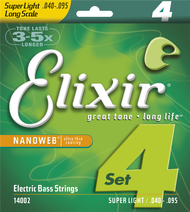 ELIXIR 040/95 SUPER-LIGHT 4STR L BASS NANOWEB