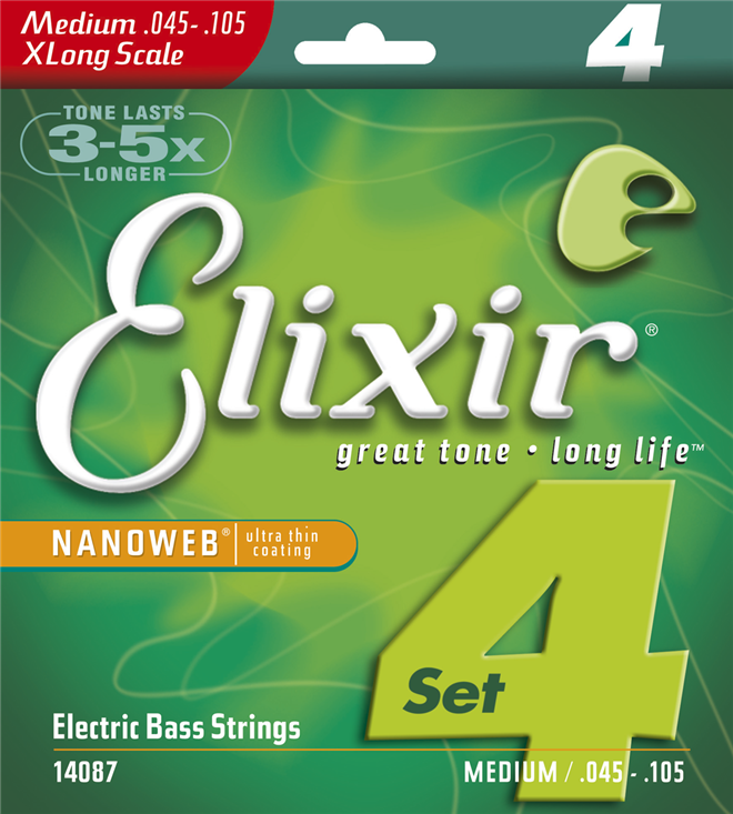 ELIXIR 045/105 MEDIUM XL 4STR L BASS NANOWEB