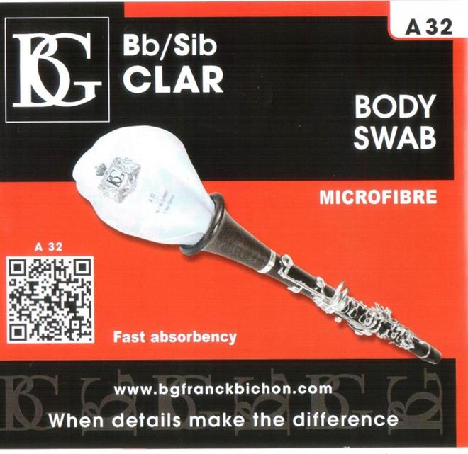 BG A32 KRPA ZA ČIŠČENJE KLARINETA MICROFIBER
