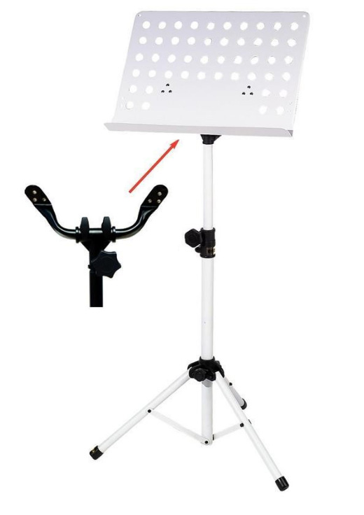 BSX stojalo za note belo