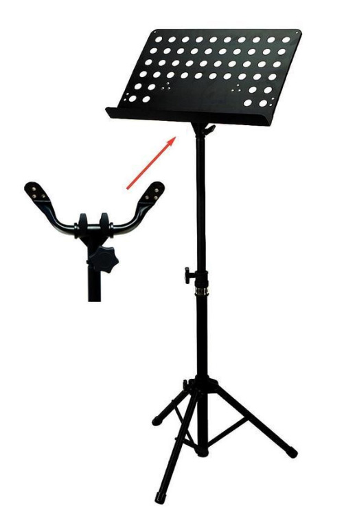 BSX stojalo za note črno