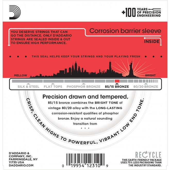 D'ADDARIO EZ930 85/15 Bronze 013-056 strune za akustično kitaro