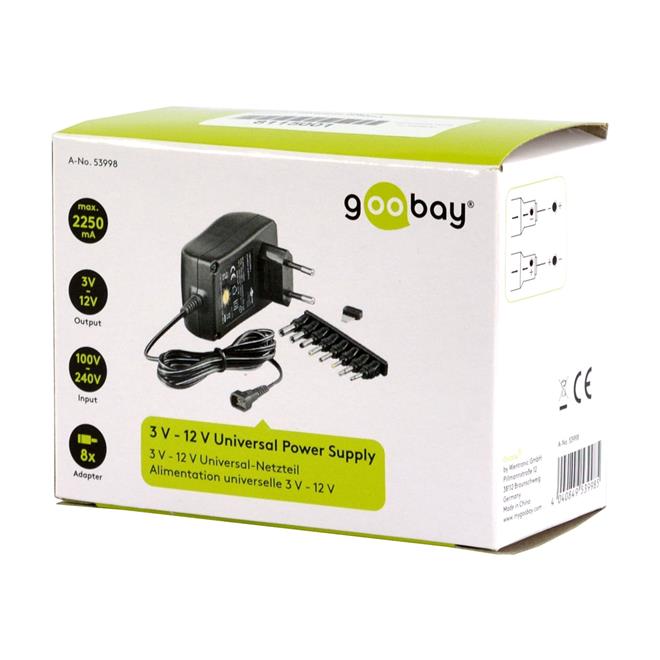 Napajalnik univerzalni 2250mA 3-12V