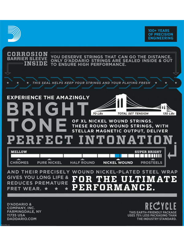 D'Addario EXL117 11-56 strune za el. kitaro