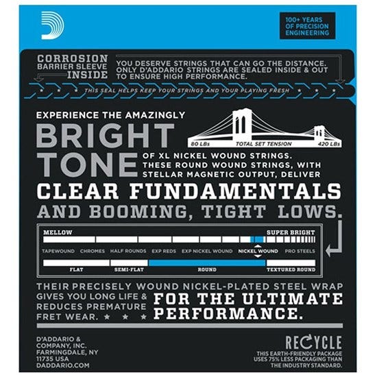 D'addario EXL165 45-105 strune za bas kitaro