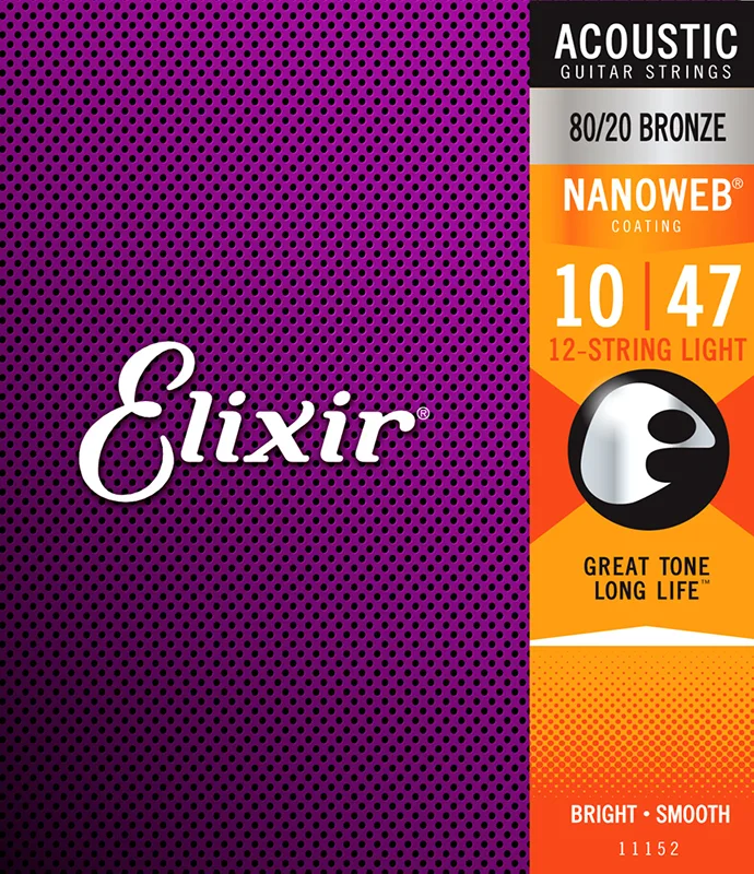 ELIXIR 12 STRING LIGHT NANOWEB 12-strun