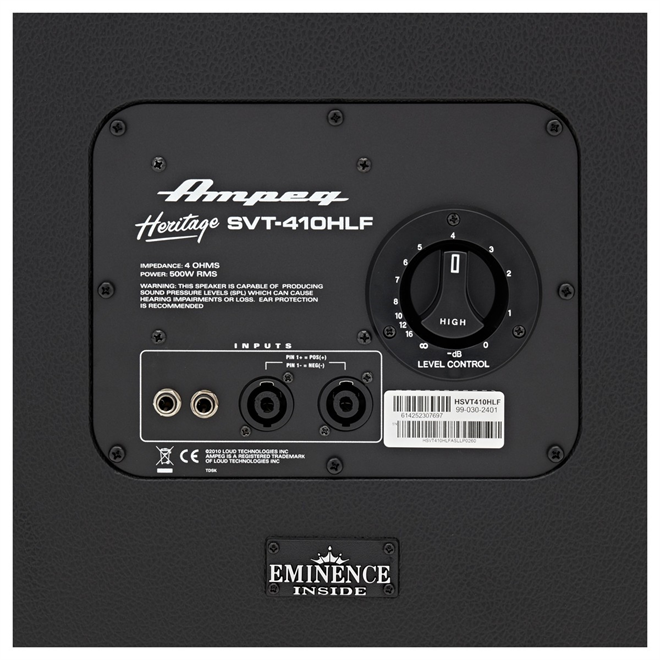 Ampeg SVT-410 HLF, kabinet za bas kitaro