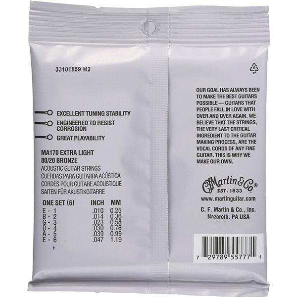 Martin MA170 Extra Light (10-47) AA Bronze 80/20 strune za akustično kitaro