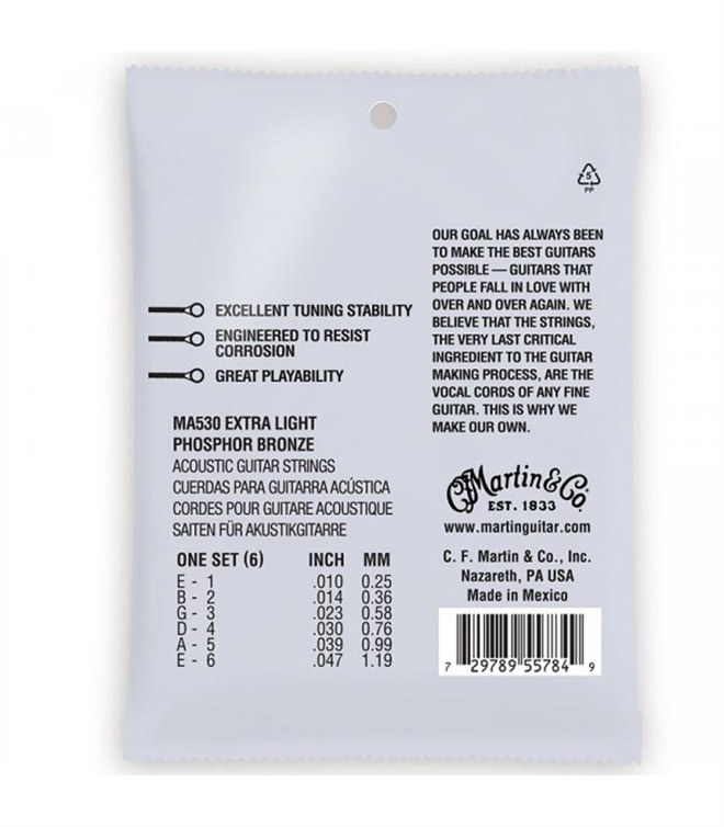 Martin MA530 Extra Light (10-47) AA Phosphor bronze strune za akustično kitaro