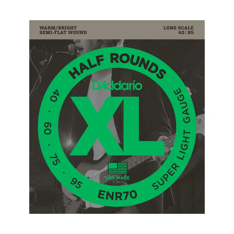 DADDARIO ENR70 40-95 polbrušene strune za bas kitaro