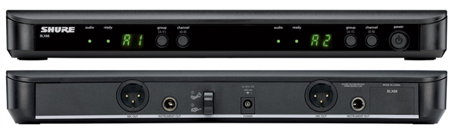 Shure BLX288/Beta58 dvojni ročni daljinski mikrofon