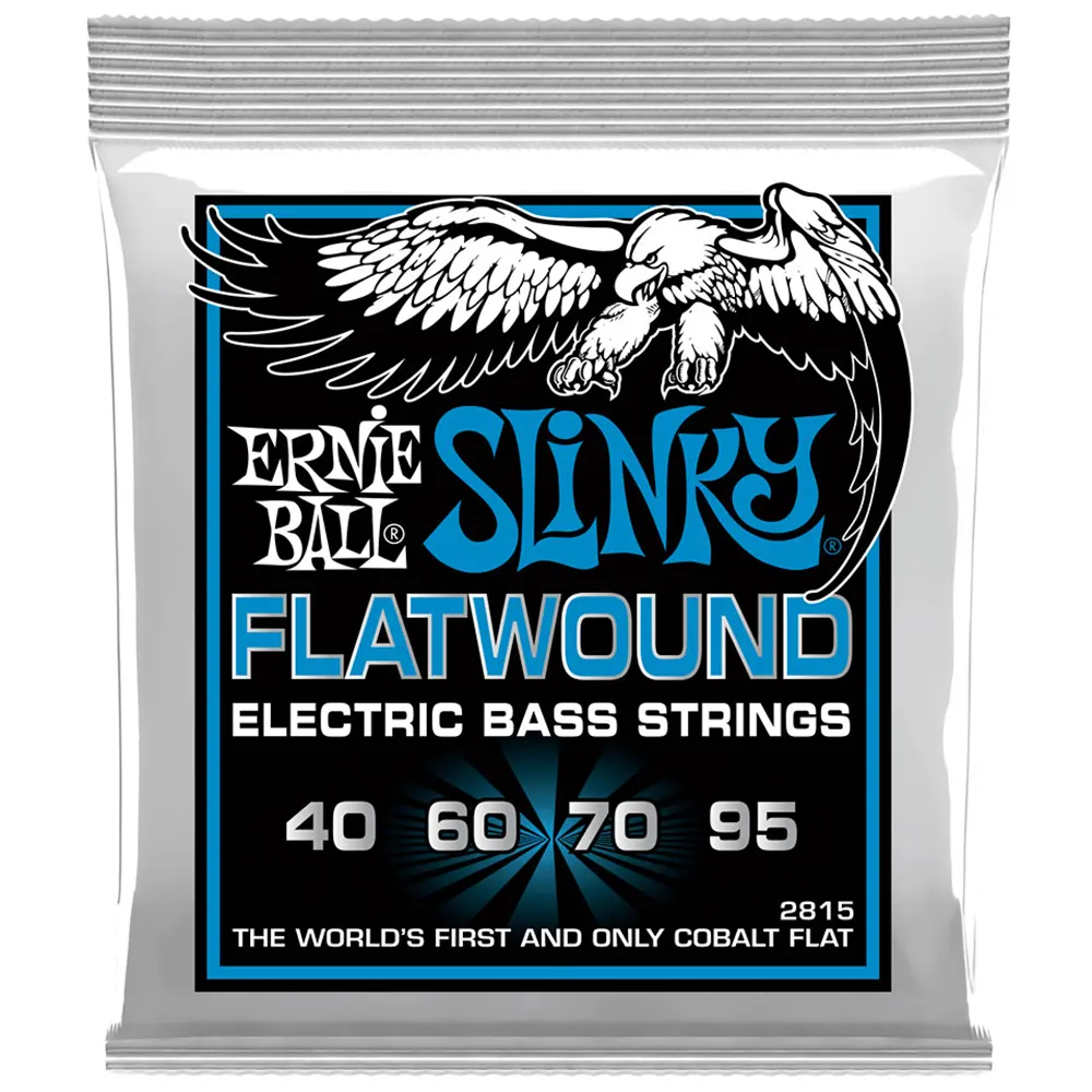 ERNIE BALL 2815 FLATWOUND SLINKY 40-95 brušene strune za bas kitaro