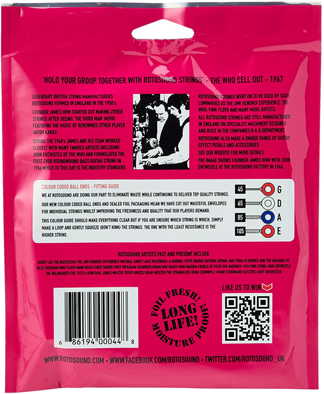 Rotosound RB45 strune za bas kitaro