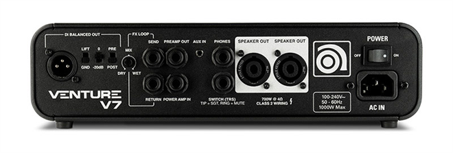 Ampeg Venture V7 700W bas ojačevalna glava