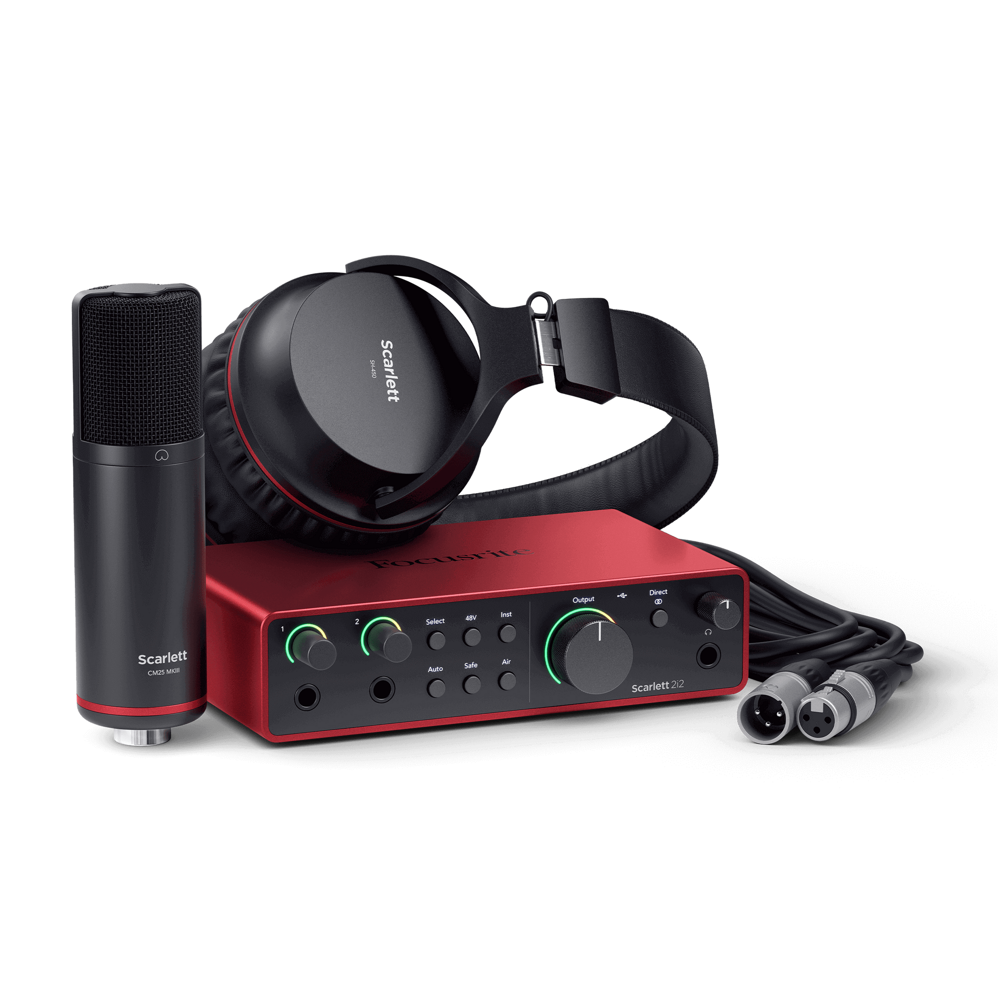 Focusrite Scarlett 2i2 Studio 4th Gen snemalni set
