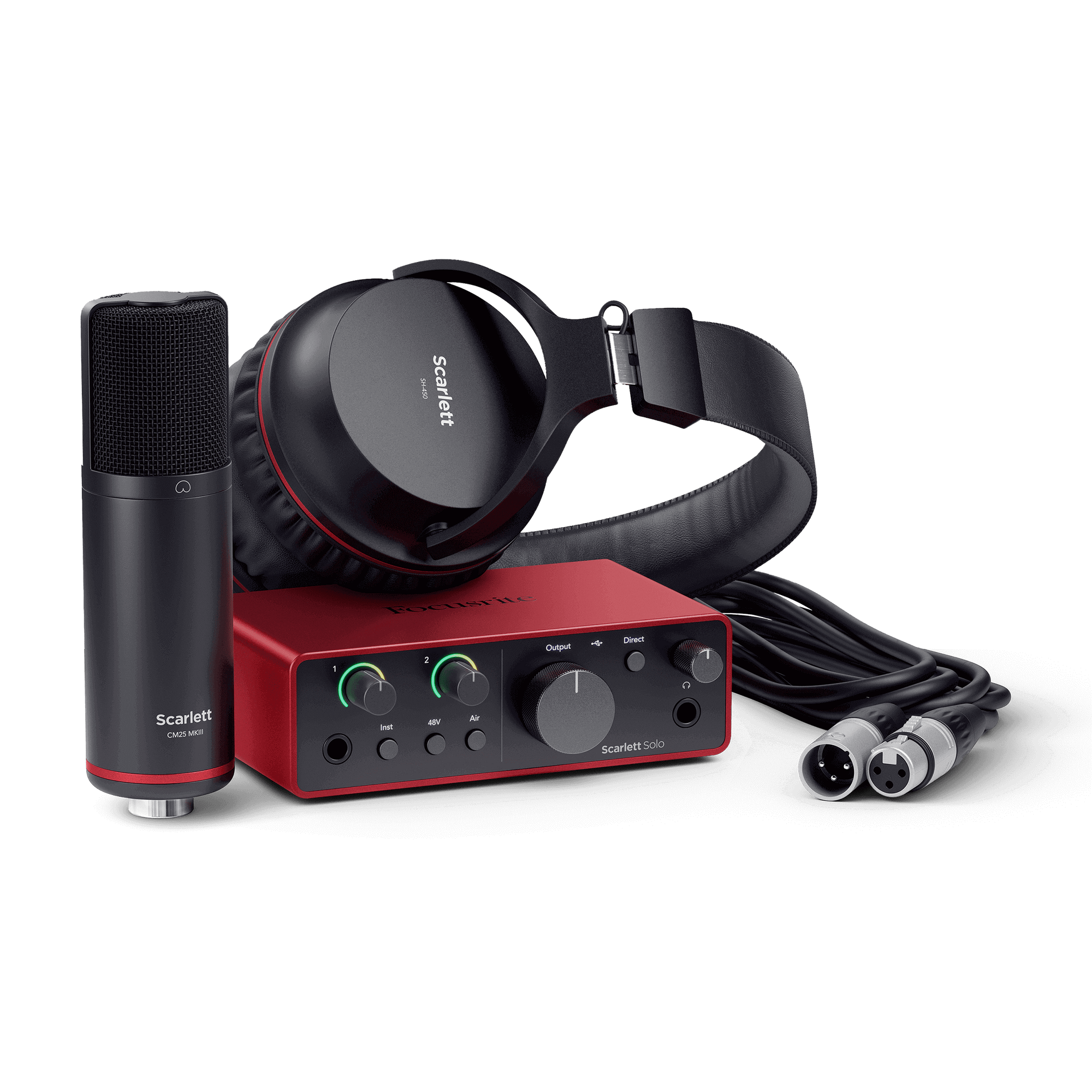 Focusrite Scarlett Solo Studio 4th Gen snemalni set