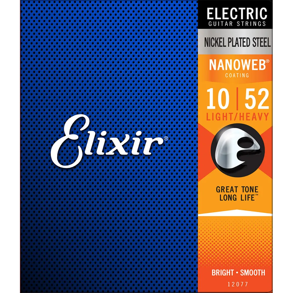 ELIXIR 10-52 LIGHT HEAVY NANOWEB strune za električno kitaro
