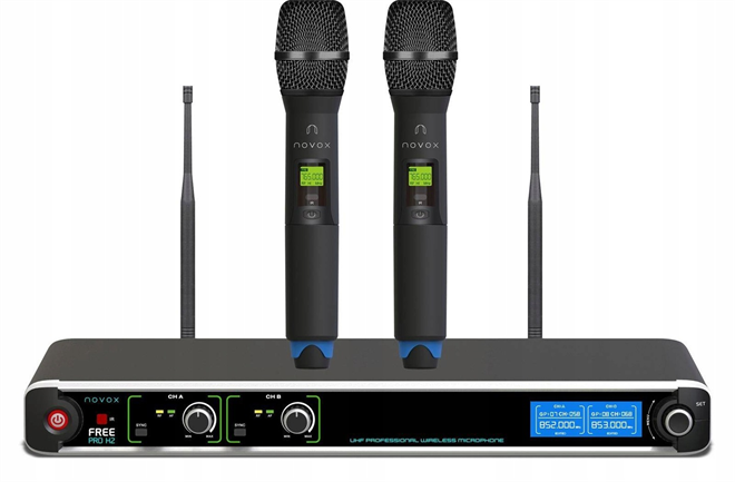 Novox FREE PRO H2 dvojni ročni daljinski mikrofon