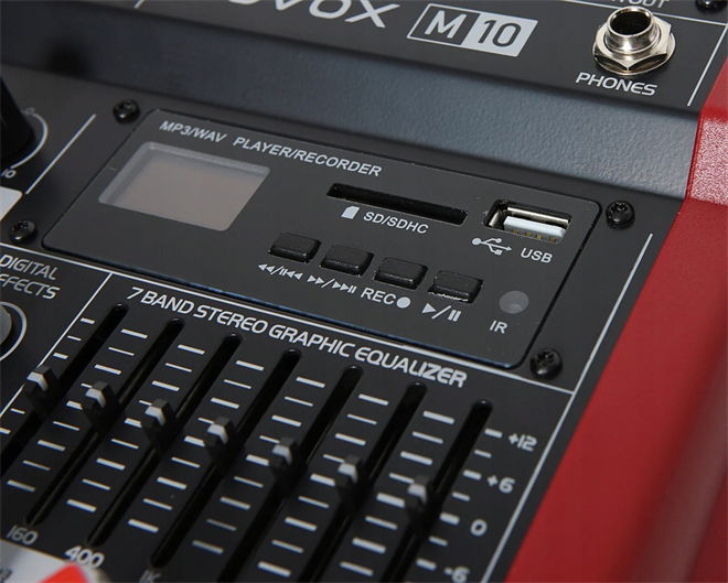 Novox M10 mešalna miza z USB predvajalnikom