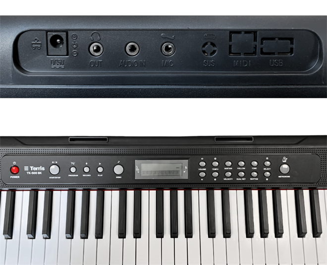 Terris TK-500 BK klaviatrua