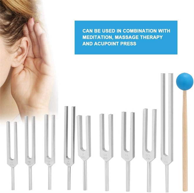 Terapevtske glasbene vilice - komplet (9x)