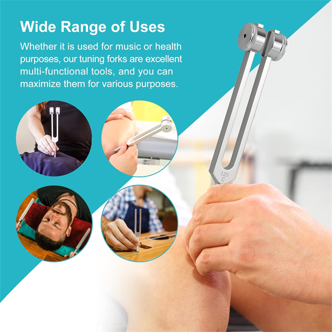 Terapevtske glasbene vilice - C komplet (6x)