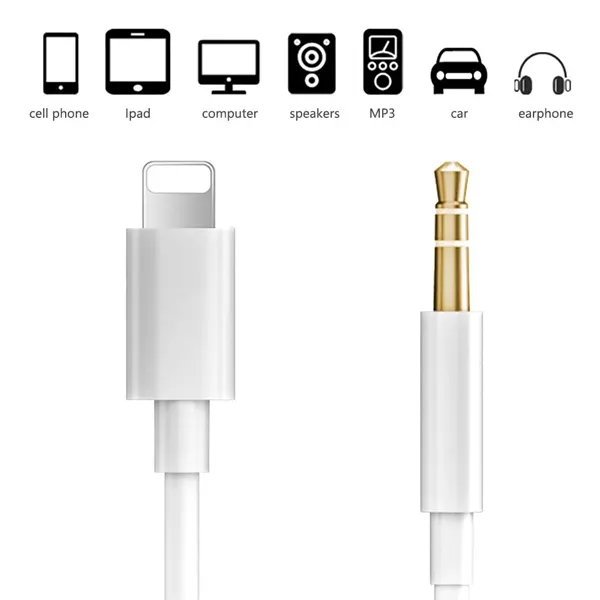 Lightning to 3,5 stereo jack Aux 1m kabel za iPhone