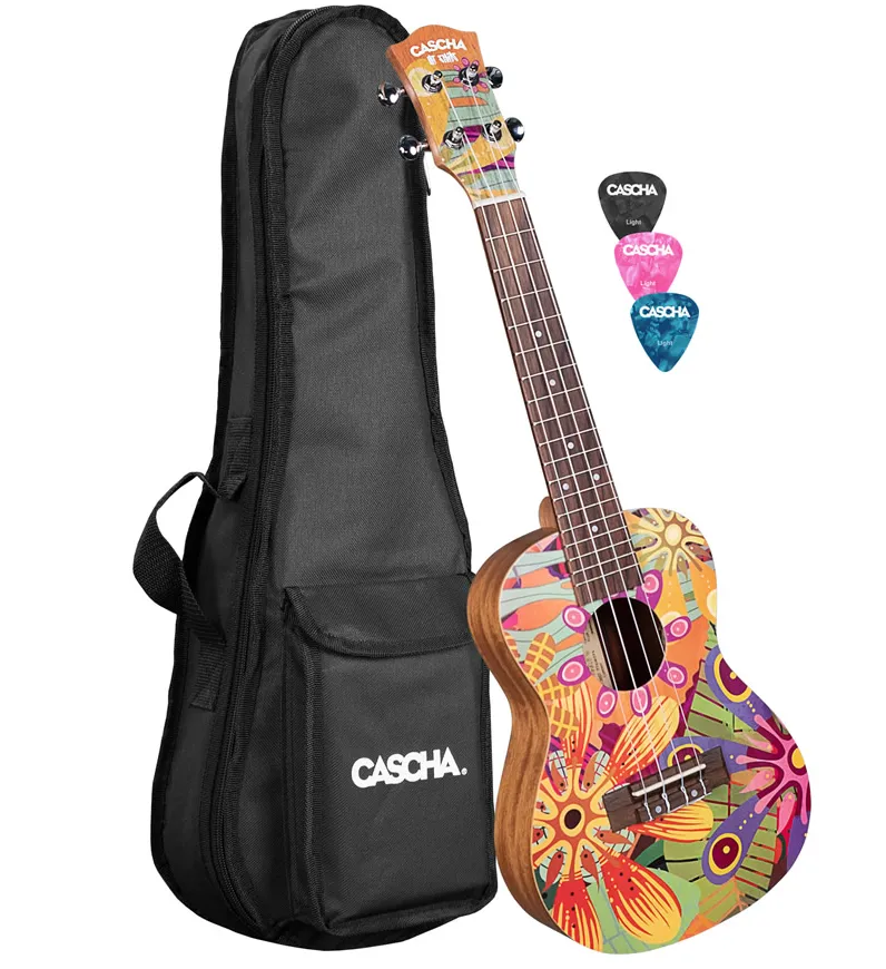 Cascha Flowers Concert koncertni ukulele s torbo
