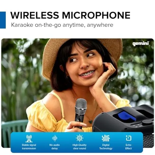 Gemini GGO-650L prenosni zvočnik z mikrofonom