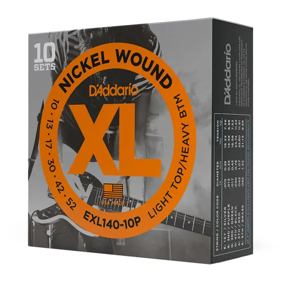 D'ADDARIO EXL140 10-52 10pak strune za električno kitaro
