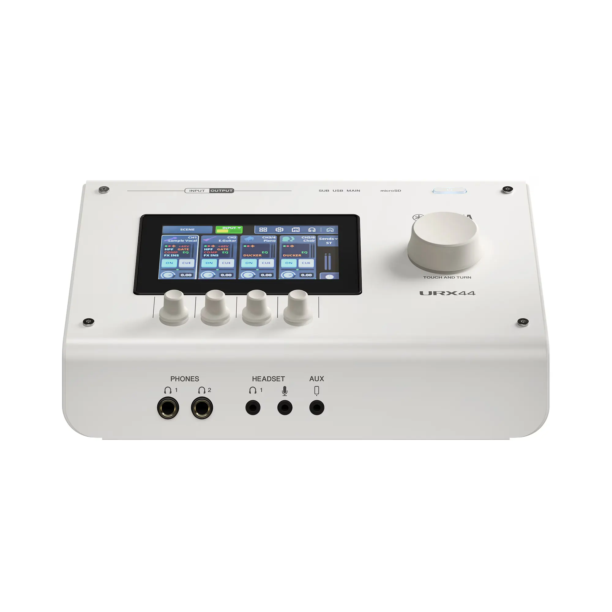Yamaha URX44 USB-C avdio vmesnik white
