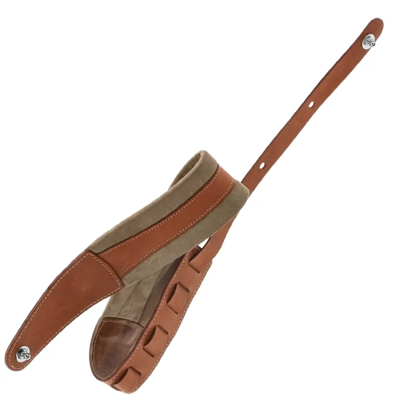 GEWA Prestige 85 oblazinjen pas za kitaro Sand/Brown s Strap-lock sistemom