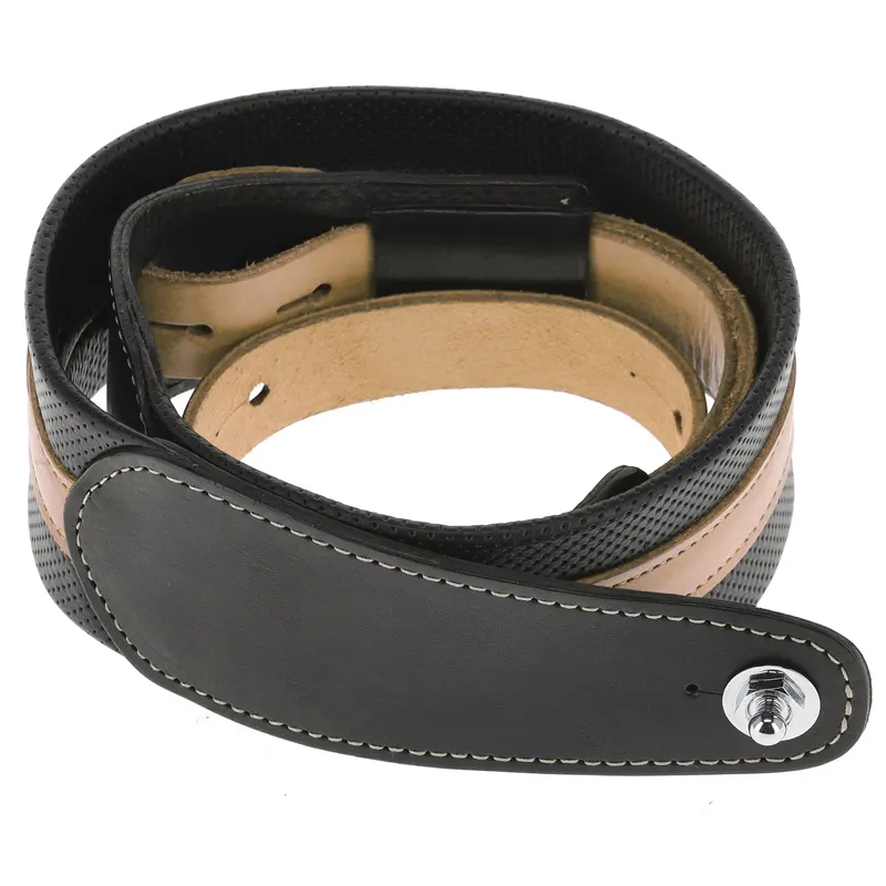 GEWA Prestige 65  pas za kitaro Black/Sand Punctured s Strap-lock sistemom