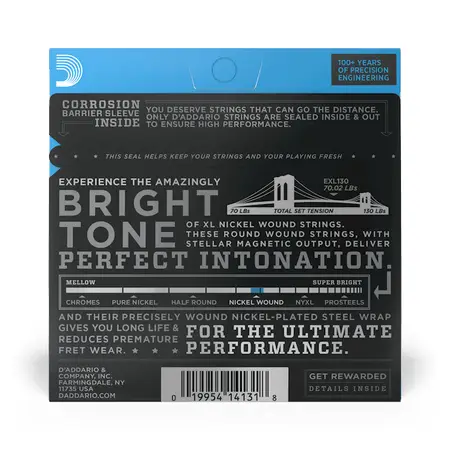 D'Addario EXL130 08-38 strune za električno kitaro