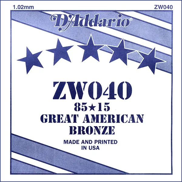D'Addario ZW040 posamezna struna za akustično kitaro